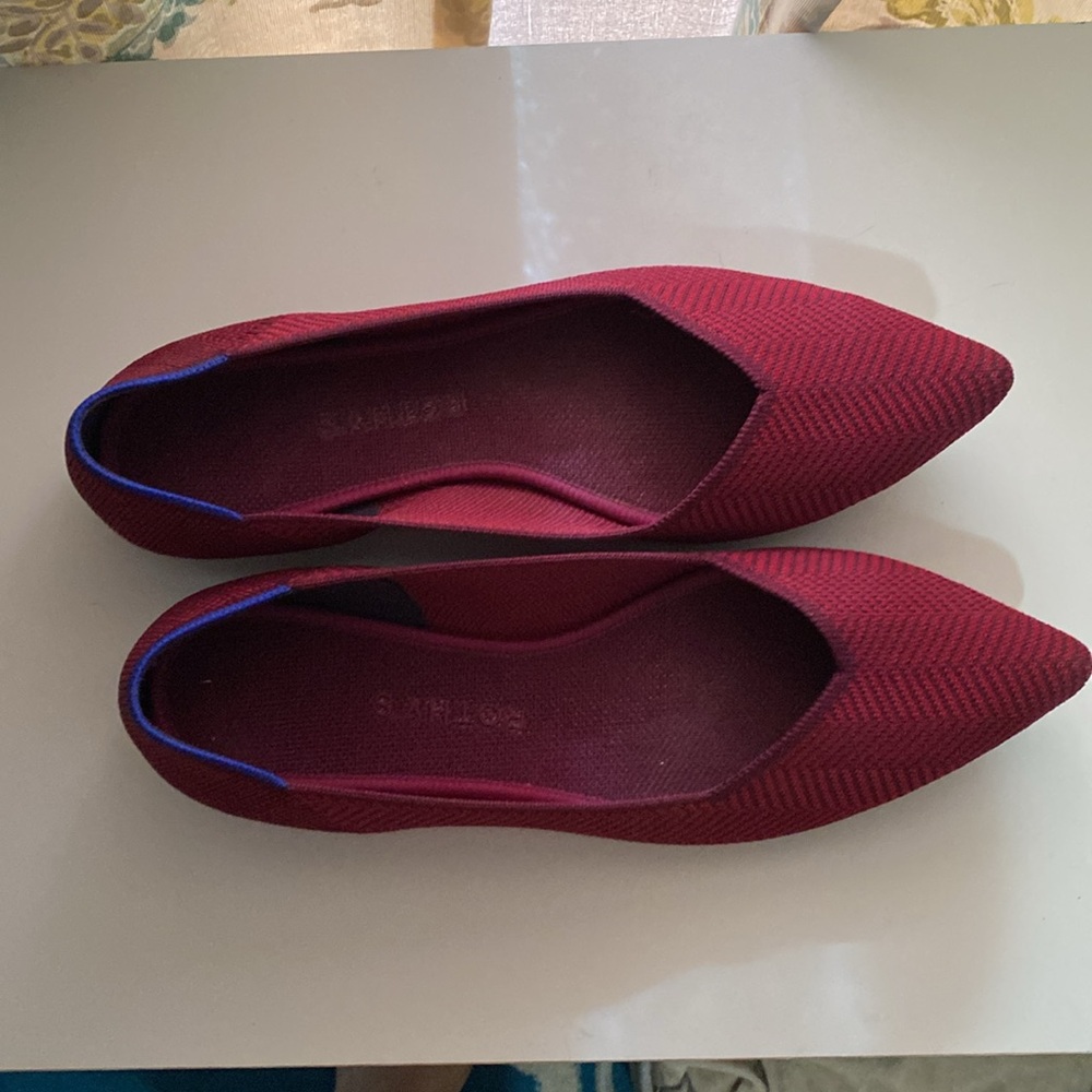 Rothy’s Cabernet Herringbone The Point, Size 10.5 - Picture 4 of 6